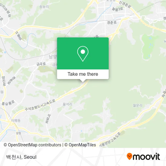 백천사 map
