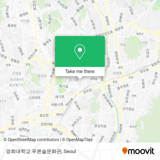 경희대학교 푸른솔문화관 map
