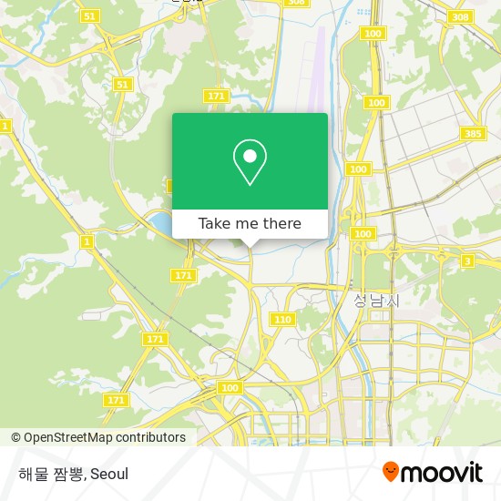 해물 짬뽕 map