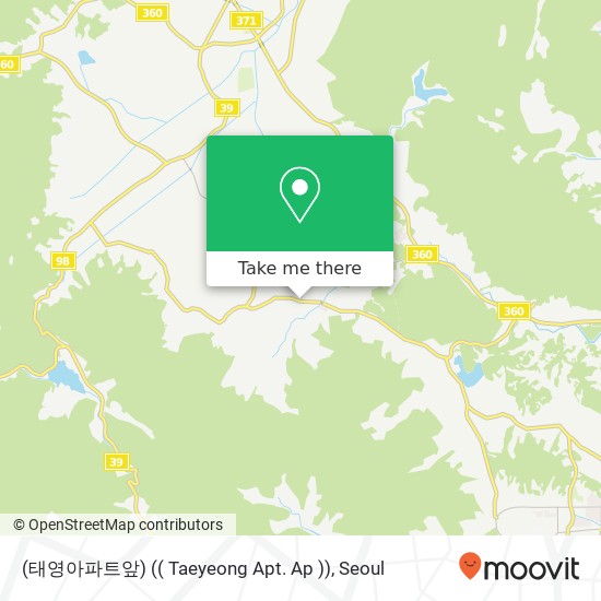 (태영아파트앞) (( Taeyeong Apt. Ap )) map