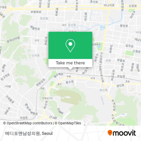 메디포맨남성의원 map