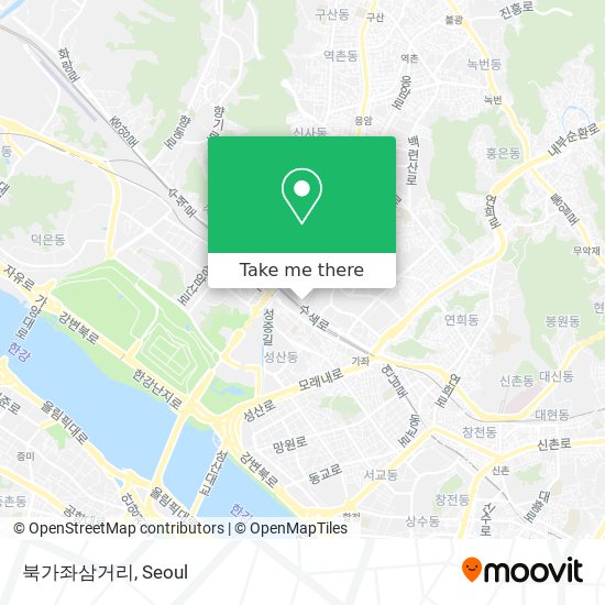 북가좌삼거리 map