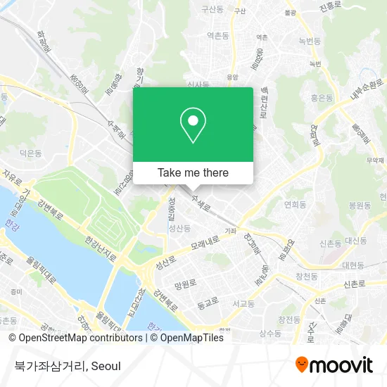 북가좌삼거리 map