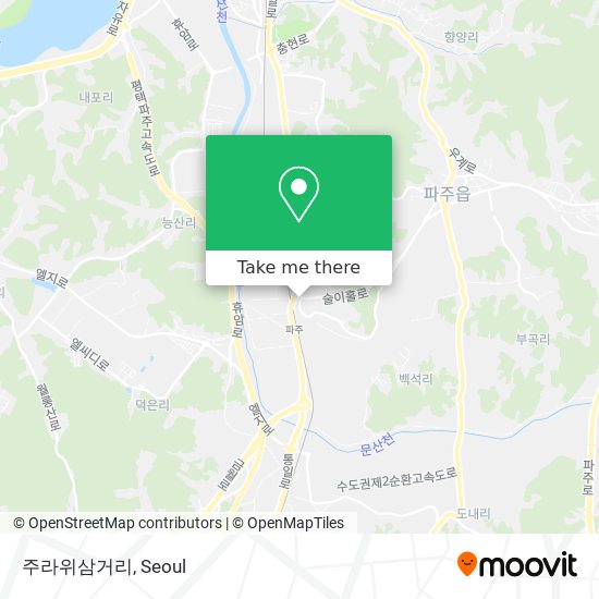 주라위삼거리 map