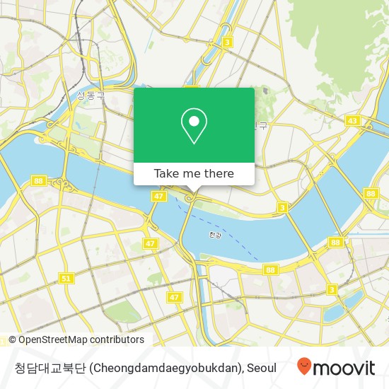 청담대교북단 (Cheongdamdaegyobukdan) map