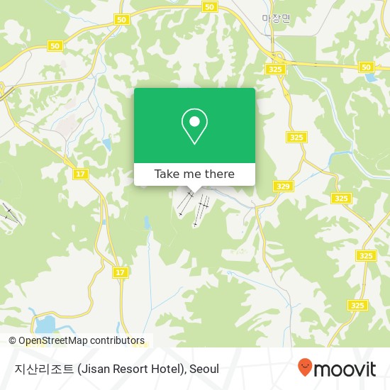 지산리조트 (Jisan Resort Hotel) map