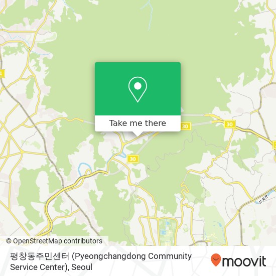 평창동주민센터 (Pyeongchangdong Community Service Center) map