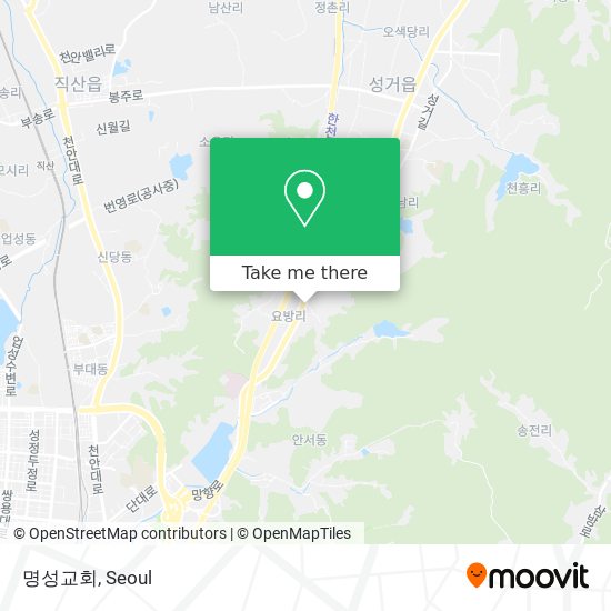 명성교회 map