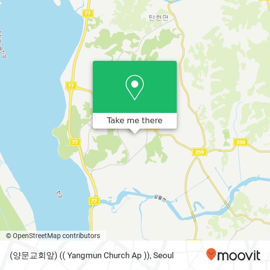 (양문교회앞) (( Yangmun Church Ap )) map