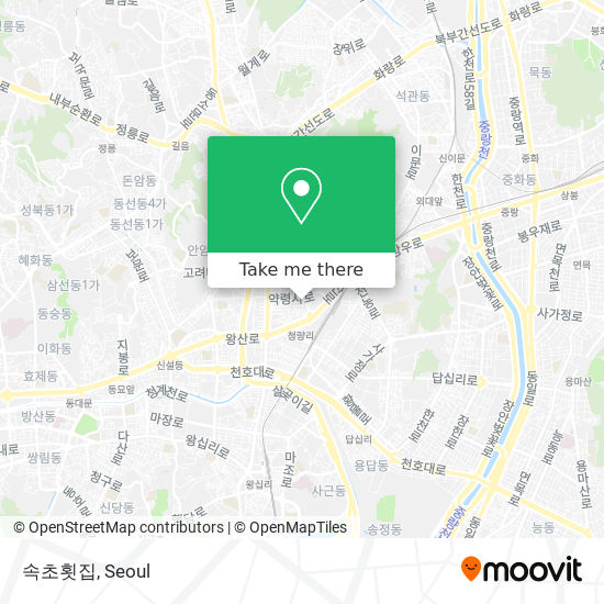 속초횟집 map