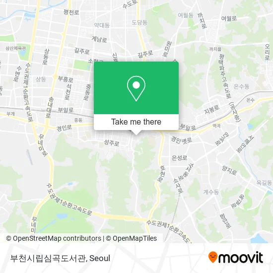부천시립심곡도서관 map
