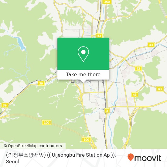 (의정부소방서앞) (( Uijeongbu Fire Station Ap )) map