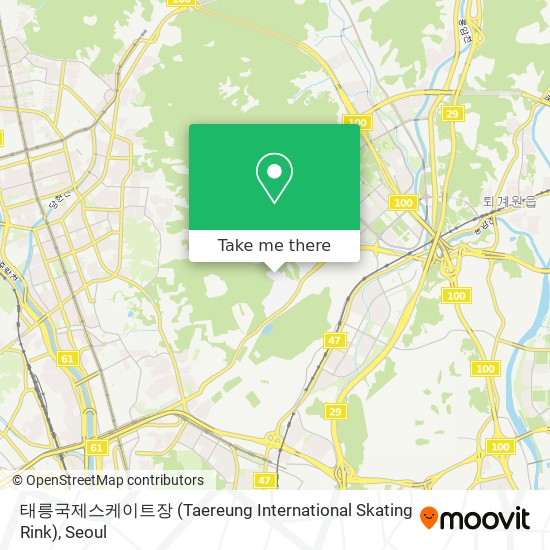 태릉국제스케이트장 (Taereung International Skating Rink) map