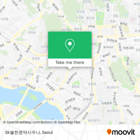 Sk불한증막사우나 map