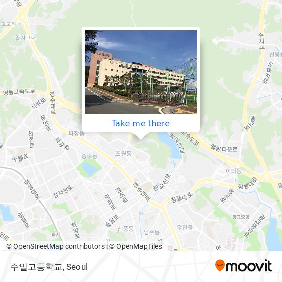 수일고등학교 map