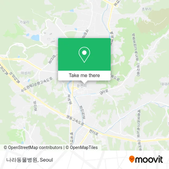 나라동물병원 map