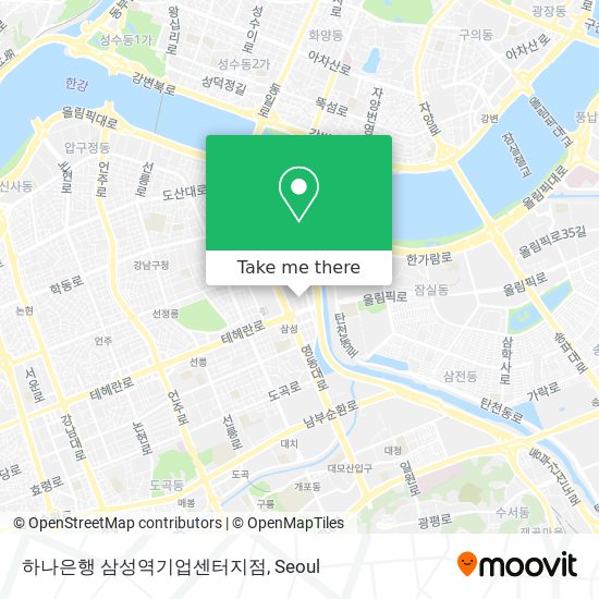 하나은행 삼성역기업센터지점 map