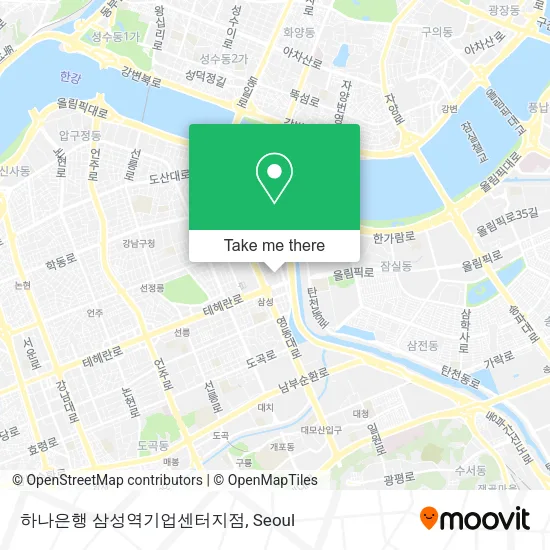 하나은행 삼성역기업센터지점 map