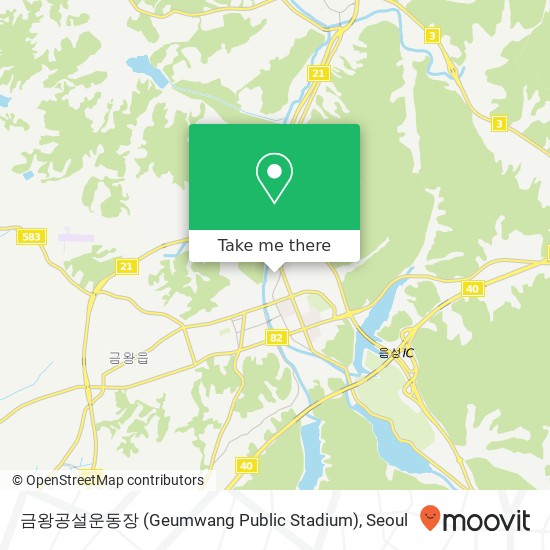 금왕공설운동장 (Geumwang Public Stadium) map