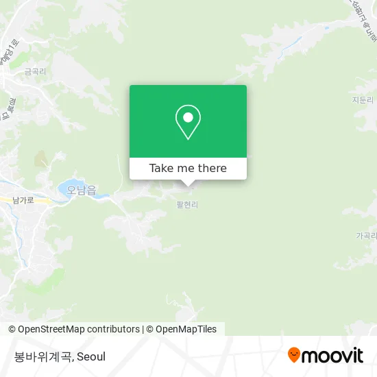 봉바위계곡 map