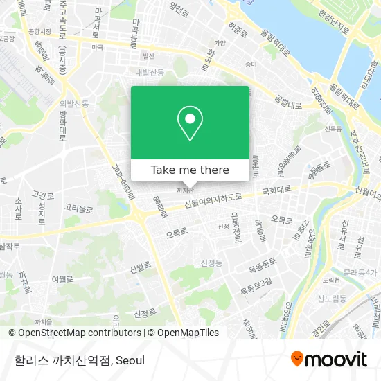 할리스 까치산역점 map