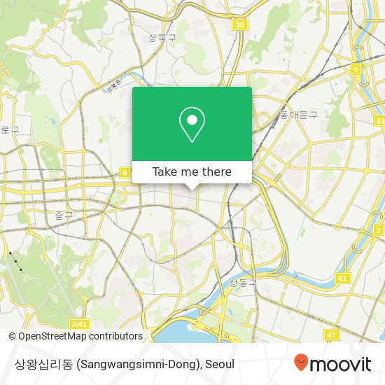 상왕십리동 (Sangwangsimni-Dong) map