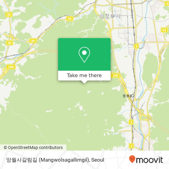 망월사갈림길 (Mangwolsagallimgil) map