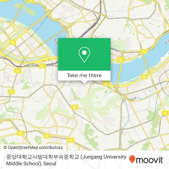 중앙대학교사범대학부속중학교 (Jungang University Middle School) map