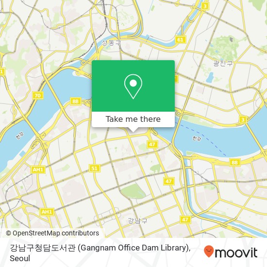 강남구청담도서관 (Gangnam Office Dam Library) map