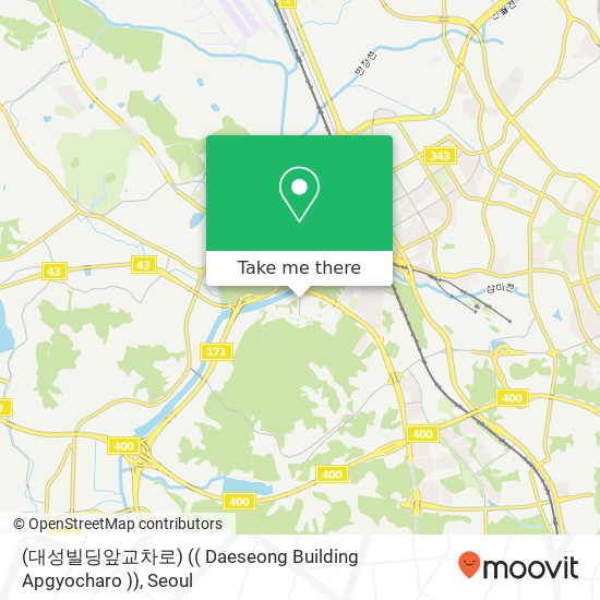 (대성빌딩앞교차로) (( Daeseong Building Apgyocharo )) map
