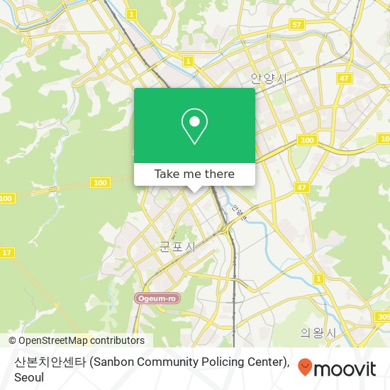 산본치안센타 (Sanbon Community Policing Center) map