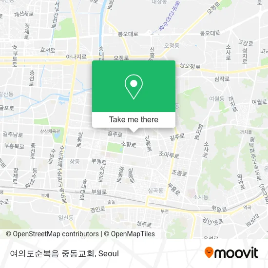여의도순복음 중동교회 map
