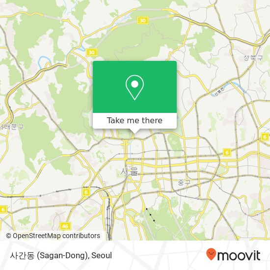 사간동 (Sagan-Dong) map