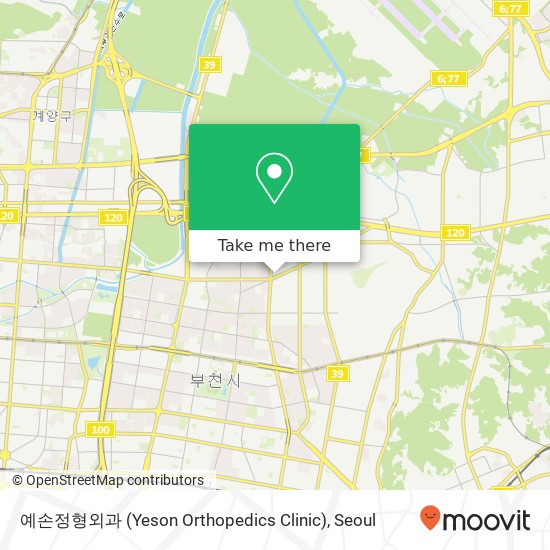 예손정형외과 (Yeson Orthopedics Clinic) map