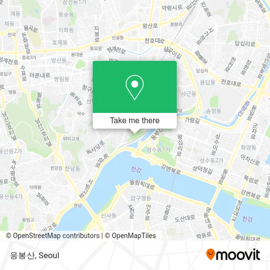 응봉산 map