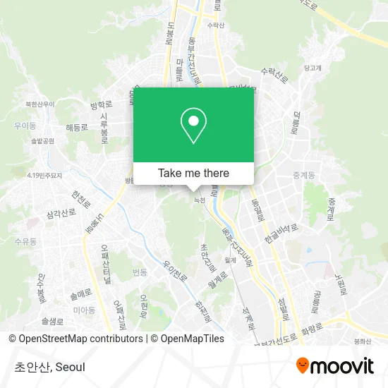 초안산 map