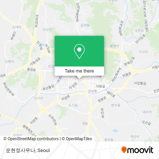 운현정사우나 map