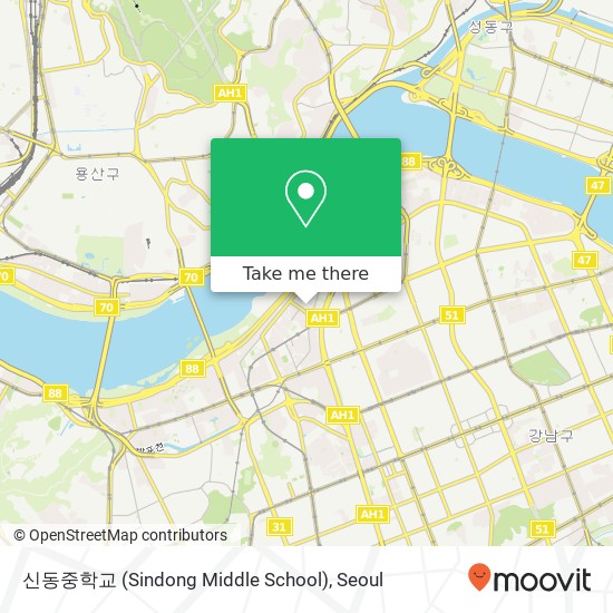 신동중학교 (Sindong Middle School) map