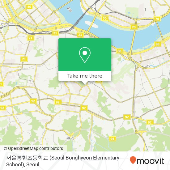 서울봉현초등학교 (Seoul Bonghyeon Elementary School) map