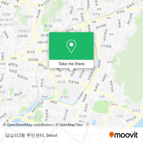 답십리2동 주민센터 map