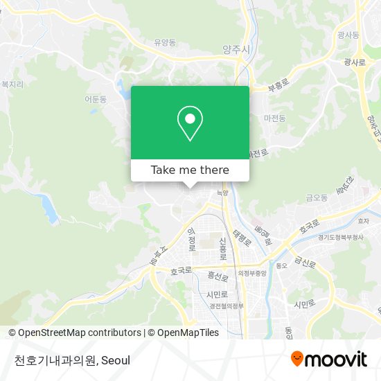 천호기내과의원 map