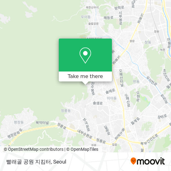 빨래골 공원 지킴터 map