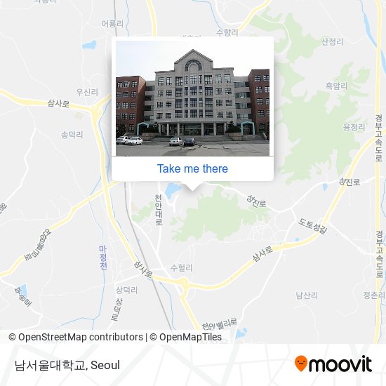 남서울대학교 map