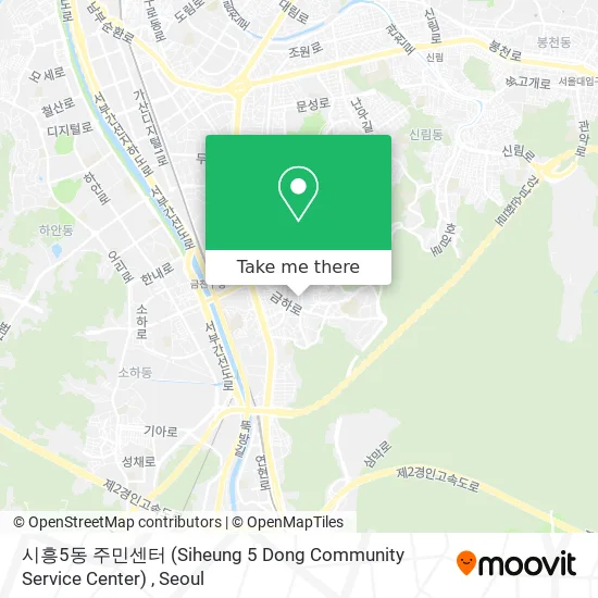 시흥5동 주민센터 (Siheung 5 Dong Community Service Center) map