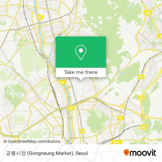 공릉시장 (Gongneung Market) map