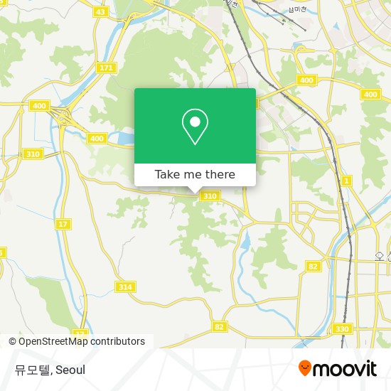 뮤모텔 map