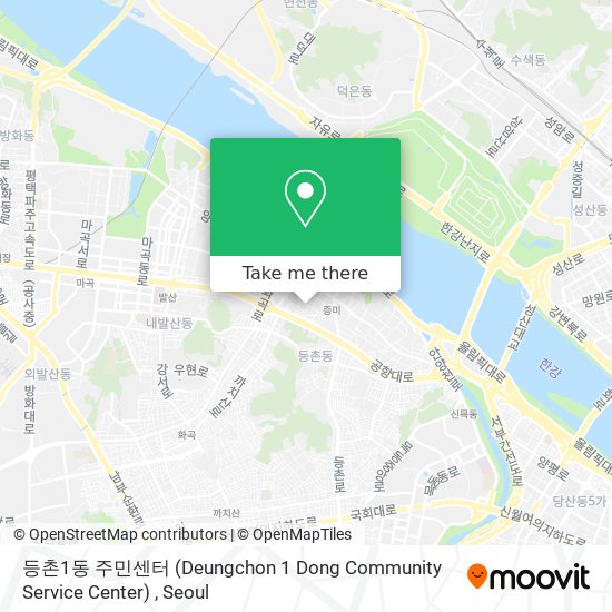 등촌1동 주민센터 (Deungchon 1 Dong Community Service Center) map