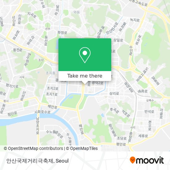 안산국제거리극축제 map