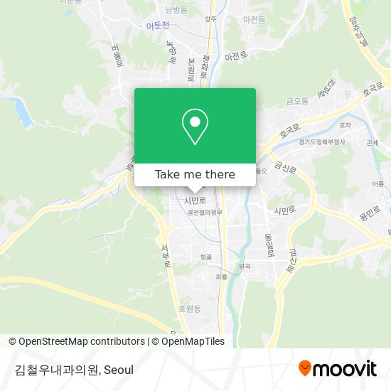 김철우내과의원 map