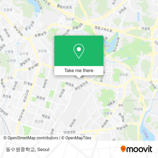 동수원중학교 map